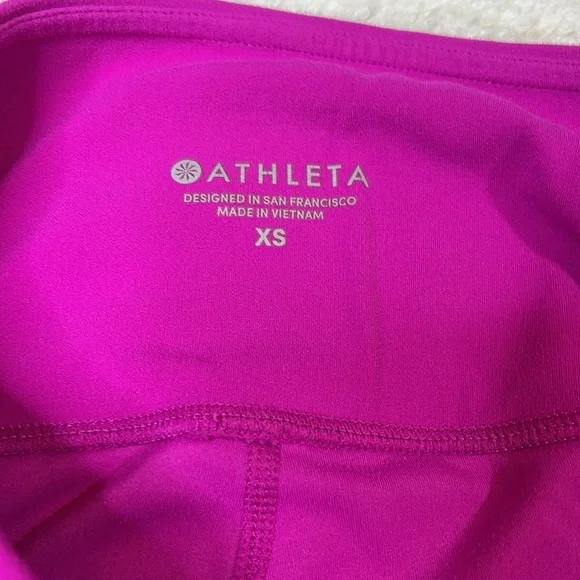 Athleta Salutation Stash Pocket Legging Pink/Purple Size XS - Picture 4 of 9